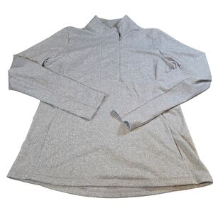 Kyodan 1/4 Zip Pullover – Heather Gray Herringbone, Size XL
